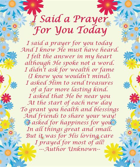 I Said A Prayer For You Today Quote I Said A Prayer For You Today