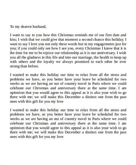 FREE 6 Sample Love Letters To My Husband In MS Word PDF