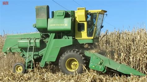 John Deere 105 Combine Harvesting Corn Mindovermetal English