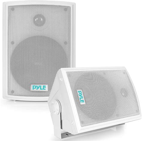 Pyle Home Pdwr63 Indooroutdoor Waterproof On Wall Speaker White 65