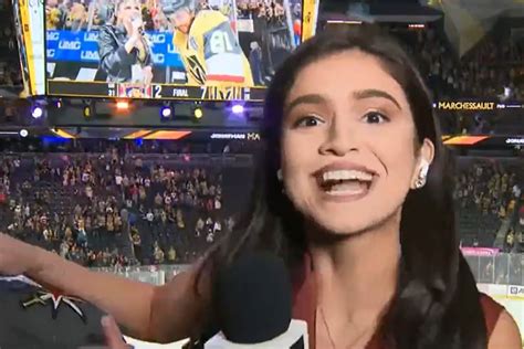 Miami Sports Reporter Stiff Arms Rowdy Fan At Stanley Cup Final Game Free Beer And Hot Wings