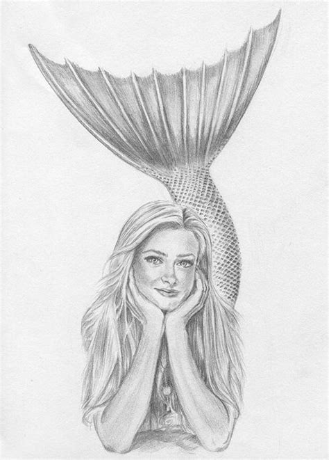 Image Result For Pencil Drawings Of Mermaids Mermaid Sketch Mermaid