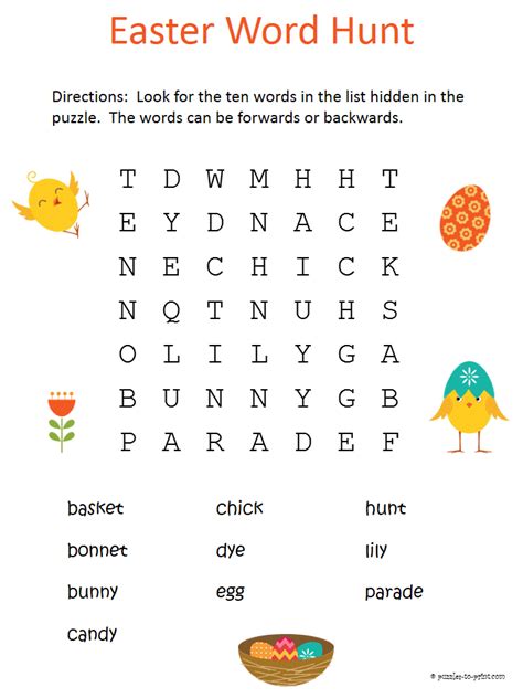 Free Easter Word Search Printable Worksheets Freeda Qualls Coloring