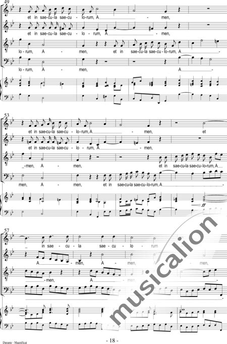 Magnificat Francesco Durante Sheet Music To Download