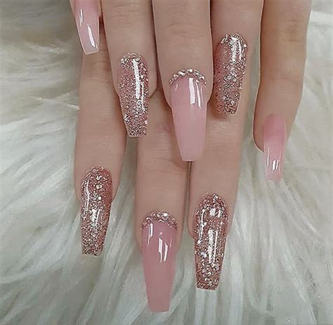 54 Hot Gel Pink Acrylic Coffin Nails Design Ideas Page 48 Of 55