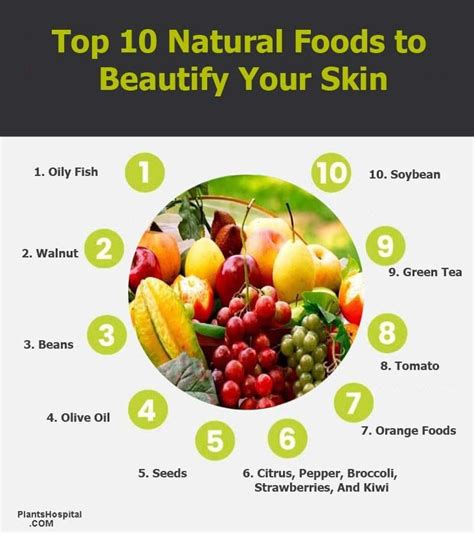 Top Natural Foods To Beautify Your Skin Super Foods Food Facts Natural Food Food