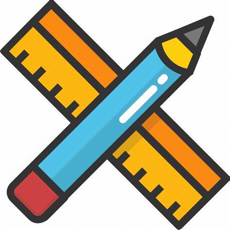 Drafting Measuring Pencil Ruler Scale Icon Download On Iconfinder