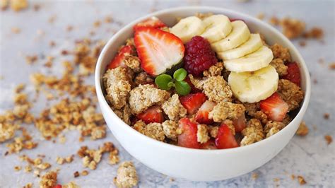 granola crujiente fácil y rica para desayunar 0 azÚcar auxy youtube