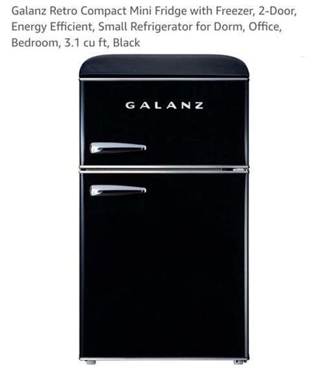 Galanz Retro Compact Mini Fridge With Freezer 2 Door Energy Efficient