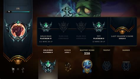 Profile Now Shows TFT Rank R TeamfightTactics