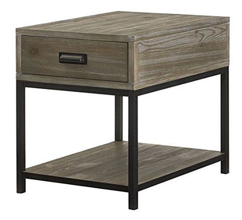 Hammary Rectangular End Table With Metal Base Hammary Furniture
