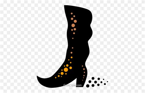 Ladies Dress Boot Royalty Free Vector Clip Art Illustration Boot