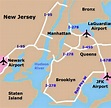 New York airports map - New York area airports map (New York - USA)