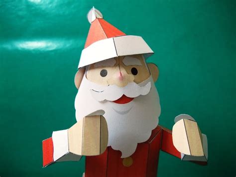 Automaton Papercraft Dancing Santa Claus Canon Papercraft