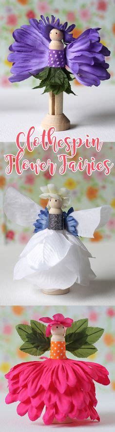 Clothespin Flower Fairy Craft Fairy Crafts Crafts For