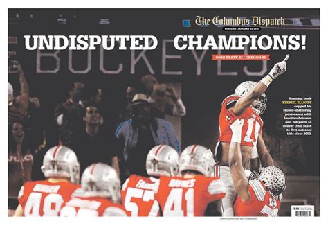 The Best Ohio State National Championship Newspaper Front Pages Land