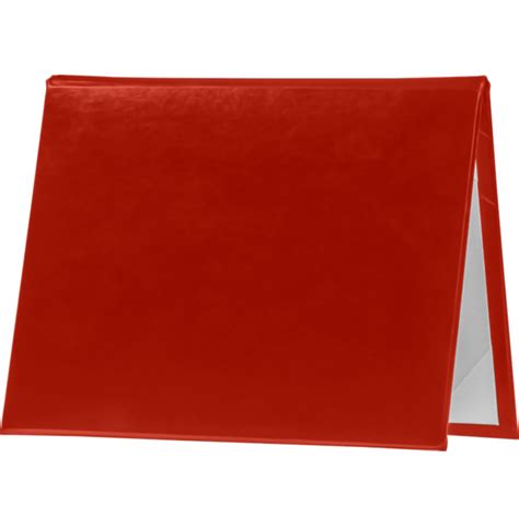 Blank 6 X 8 Padded Diploma Cover Red