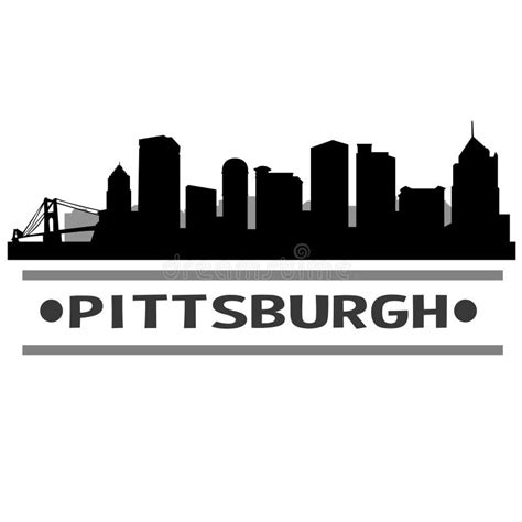 Vector Art Design Del Icono De La Ciudad Del Horizonte De Pittsburgh