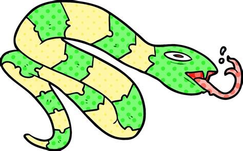 Cartoon Hissing Snake 12416422 Vector Art At Vecteezy