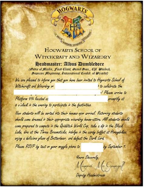 Harry Potter Invitation Letter To Hogwarts Etsy In 2020 Harry