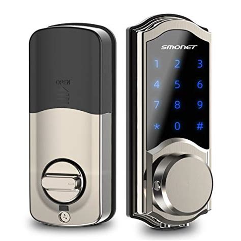 Smart Deadbolt Smonet Door Lock Keyless Entry Bluetooth Locks Front