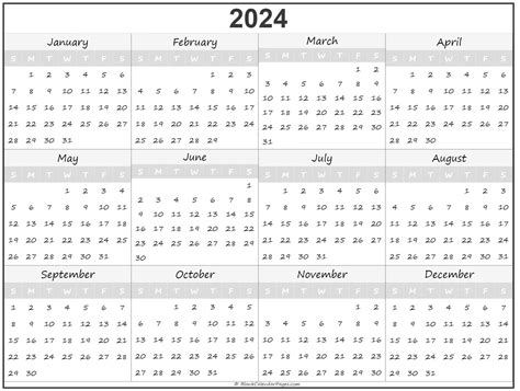 2024 Calendar Free Printable Photos