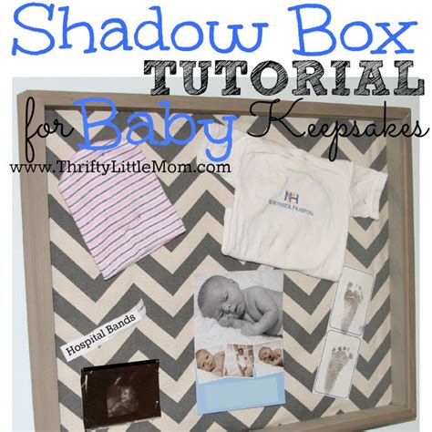 Baby Shadow Box For Keepsakes Step By Step Tutorial