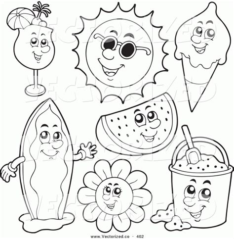 Summer Fun Printable Coloring Pages Coloring Home