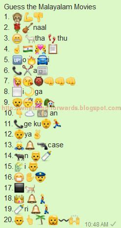 Emoji meanings on emojipedia are written by emoji experts and lexicographers. Guess the Malayalam Movies Whatsapp Emoticons Quiz ...