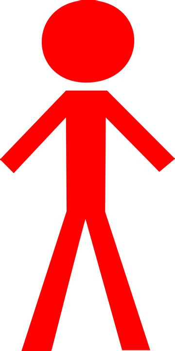 Stick Figure Rojo Hombre Gráficos vectoriales gratis en Pixabay Pixabay