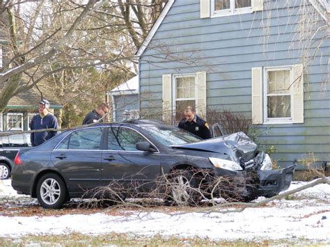 Car Hits Tree After Careening Off Of Road Driver Injured