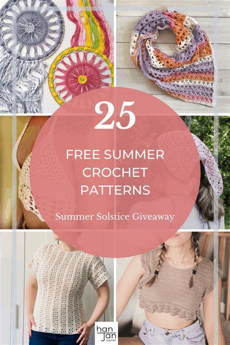 Free Summer Crochet Patterns The Summer Solstice Giveaway