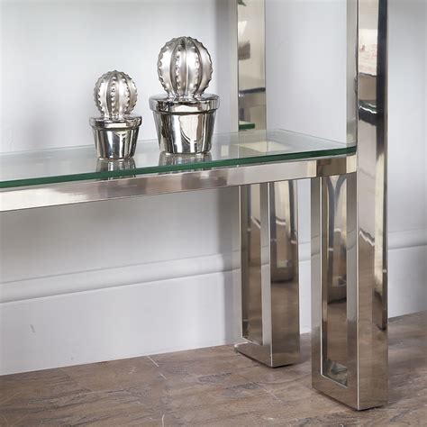 Harvey Chrome And Glass Shelving Unit Display Cabinet Picture Perfect Home