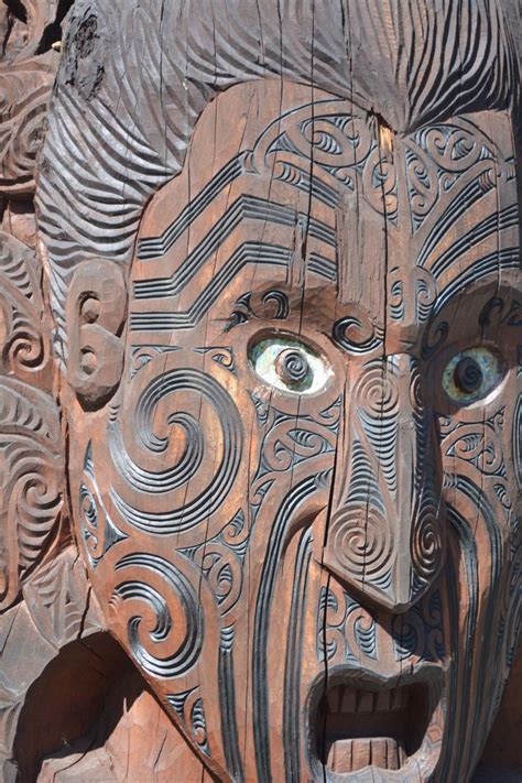 Maori Carving Lion Sculpture Art Sculpture