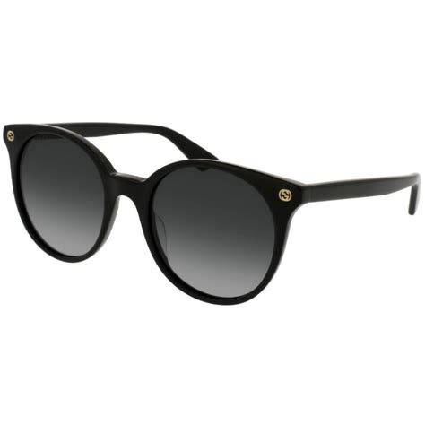 gucci black round sunglasses gg0091s 001