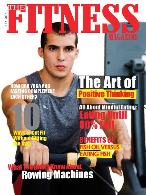 Julys Issue By The Fitness And Lifestyle Magazine Issuu