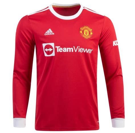 Manchester United 202122 Home Long Sleeve Soccer Jersey Model 2114172