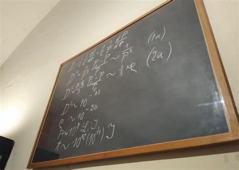 Einsteins Blackboard From When He Gave A Lecture On Relativity At