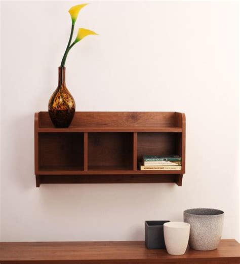 Maybe you would like to learn more about one of these? Buy Cupid Multi-Purpose Wall Shelf in Brown Finish by Crystal Furnitech Online - Modern Wall ...
