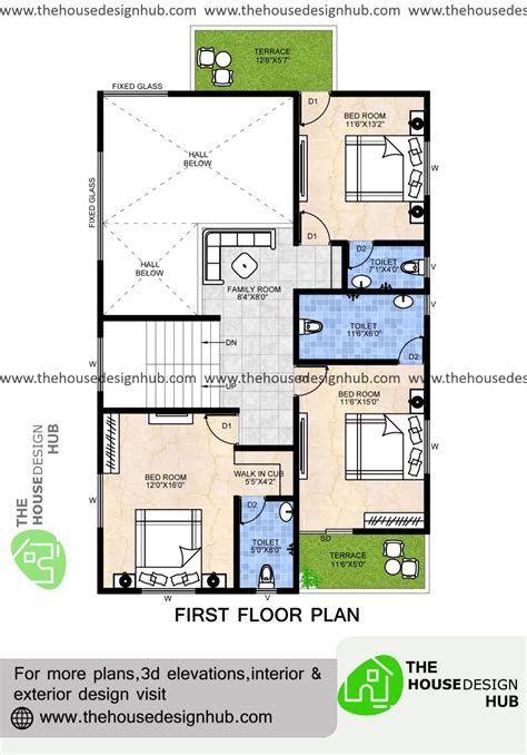 30 X 45 Ft 5 Bedroom House Plan In 2800 Sq Ft The House Design Hub