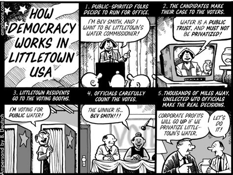 Lefty Cartoons Blog Archive How Democracy Works In Littletown Usa