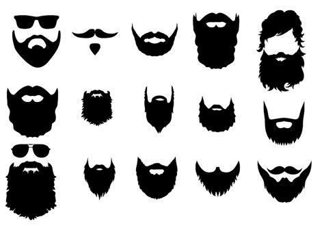 Купить Beard Svgcut Filessilhouette Clipartvinyl Filesvect и скачать