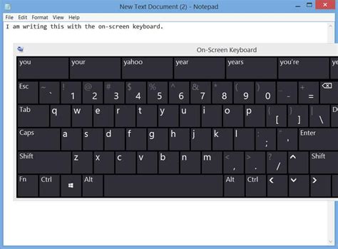 How To Use The On Screen Keyboard In Windows 81
