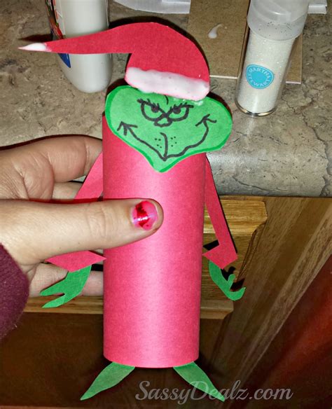 The Grinch Toilet Paper Roll Christmas Craft For Kids