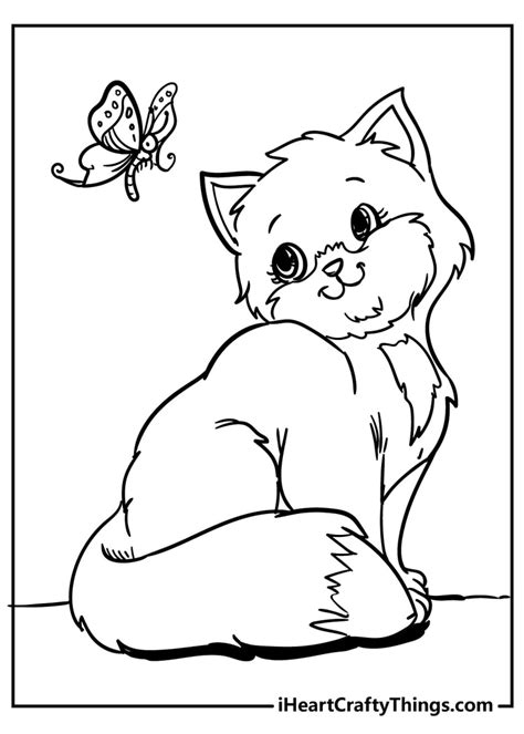 Cute Cat Coloring Pages 100 Unique And Extra Cute 2021