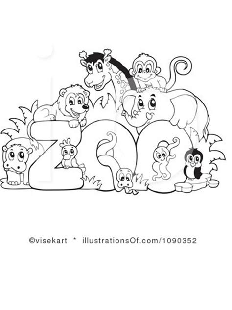 Picture of zoo animals for coloring. Zoo animals colouring sheet | Zoo coloring pages, Zoo ...