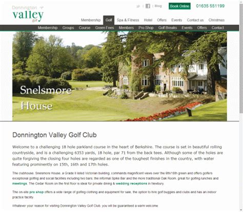 Donnington Valley Golf Club England