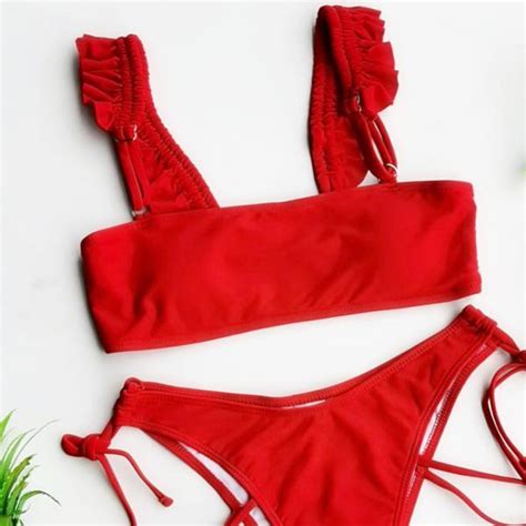 Bikini Iron Chain Belly Pocket Swimsuit Split Body Swimsuit On Luulla