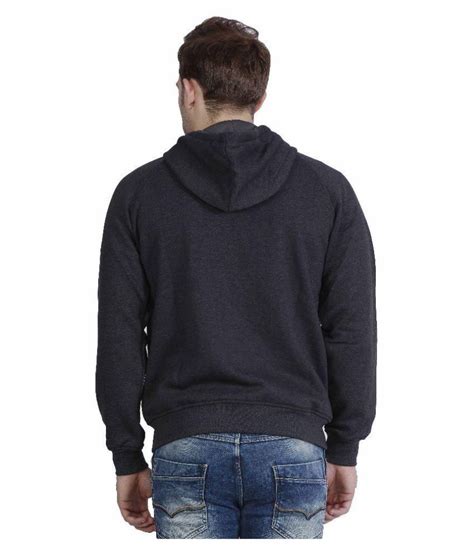 Hiver Mens Fleece Hooded Sweatshirt Dark Grey Buy