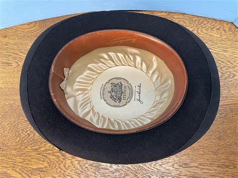 Vintage Stetson Black Bowler Hat 1930s Mens Derby Etsy